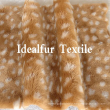 Leopard Jacquard Soft Imitation Rabbit Fur